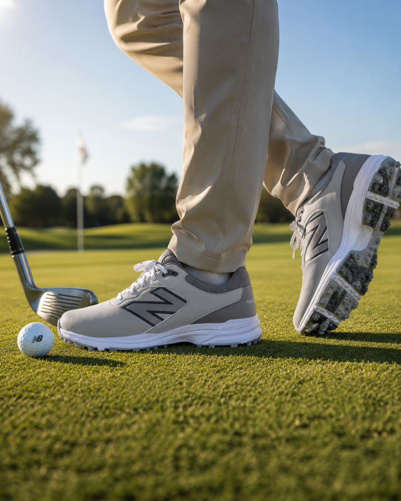 Chaussures de golf New Balance sur le green